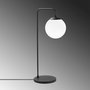 Opviq Viran - 10985 Lámpara de Mesa Blanco y Negro
